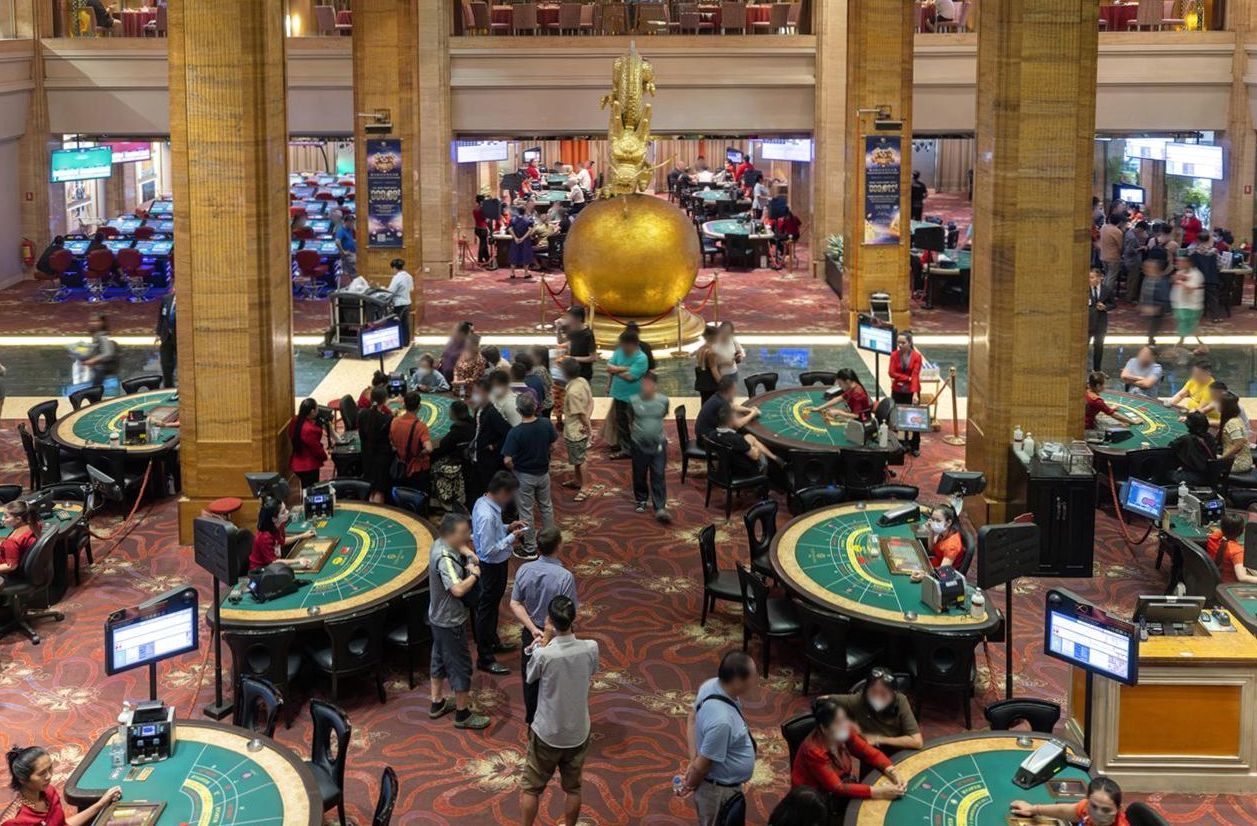 Baccarat table at NagaWorld