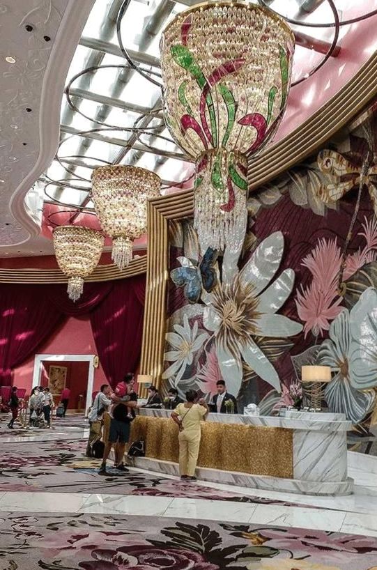 Grand hotel lobby