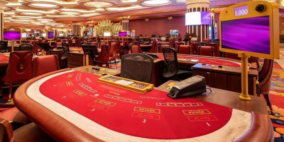 Baccarat table at Okada Manila